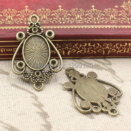 50 قطعة/الوحدة سبائك البرونز ل - مراجعة Bezels Set Pendant وسعره